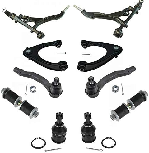 TRQ Front Steering & Suspension Kit Ball Joint Control Arm Control Arm with Ball Joint Sway Bar Stabilizer Link Tie Rod Compatible with 1996-2000 Honda Civic