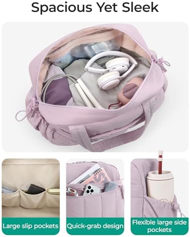 BAGSMART Gym Bag for Women, Duffle Bag for Travel with Wet Pocket, Lightweight Carry on Weekender Duffel, Water Resistant