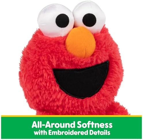 GUND Sesame Street Official Elmo Take Along Buddy Plush, Premium Plush Toy for Ages 1 & Up, Red, 13”