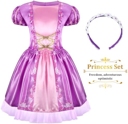 Princess Dress Up Clothes for Little Girl Role Play Costume Gift Set Princess Dress Up Toys for Toddler Girls