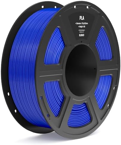 ELEGOO PLA Filament 1.75mm Dark Blue 1KG, 3D Printer Filament Dimensional Accuracy +/- 0.02mm, 1kg Spool(2.2lbs) Fit Most FDM 3D Printers