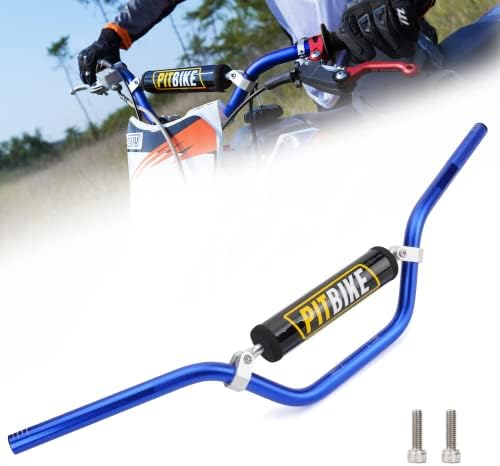 Handle Bar with Foam Pad 7/8" 22MM Handlebar Compatible with CRF YZF KXF KLX RMZ DRZ Pit Dirt Bike Motocross ATV Quad Blue