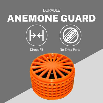 Anemone Guard For Hygger Mini Wave Maker hygger 1600 GPH 14w - PROTECT YOUR ANEMONE AND INVERTS WITH THIS ANEMONE GUARD - MADE WITH FISH SAFE PLASTIC *ORANGE*