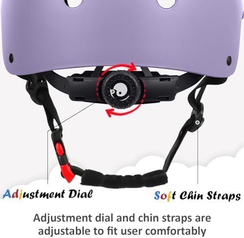 Kids Bike Helmet, Adjustable and Multi-Sport, from Toddler to Youth, 3 Sizes