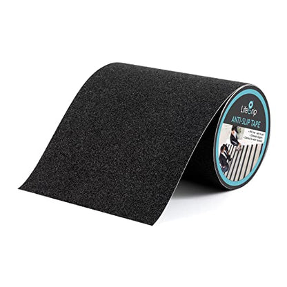 Anti Slip Traction Tape, 8 Inch x 30 Foot - Best Grip, Friction, Abrasive Adhesive for Stairs, Tread Step, Indoor, Outdoor (8" X 30')