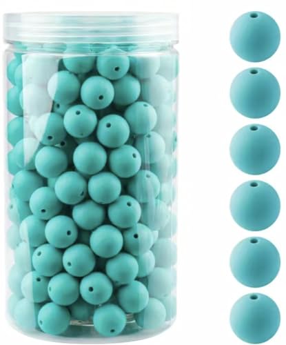 Dog Necklace (Small (13-15"), Solid, Turquoise)
