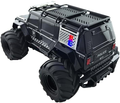 Threeking 1:14 Waterproof Rc Police Cars Amphipious Remote Control Car SUV Truck Indoor Outdoor Toys with Police-Siren Lights for 6 7 8 9 10 11 12 Year Old Kids Boys Girls Gifts Presents
