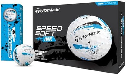 TaylorMade SpeedSoft Golf Balls, Maximum Distance with Ultra-Soft Feel, Perfect for Off The Tee and Around The Green