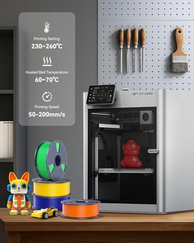 SUNLU PETG Filament 1.75mm 10KG Bundle, Individually Vacuum-Sealed, 3D Printer Filament 10kg, 1kg per Spool, 10 Pack, 10 Colors, Black+White+Grey+Blue+Red+Green+Orange+Yellow+Pink+Transparent