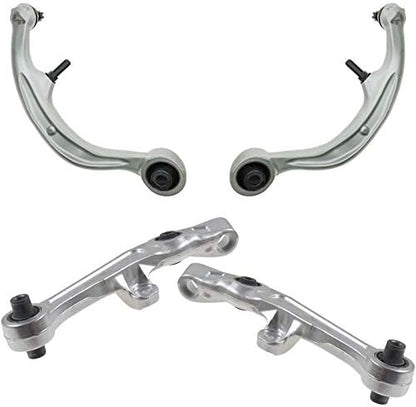 TRQ Front Lower Control Arm with Ball Joint Set Compatible with 2003-2004 INFINITI G35 Nissan 350Z