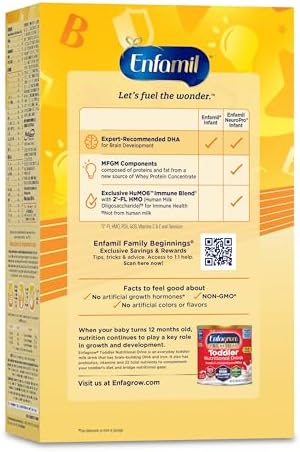 Enfamil NeuroPro Baby Formula, MFGM* 5-Year Benefit, Expert-Recommended Brain-Building Omega-3 DHA, Exclusive Immune Supporting HuMO6 Blend, Infant Formula Powder, Baby Milk, 36.4 Oz
