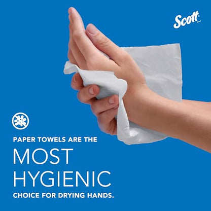 Scott Professional Universal Multifold Paper Towels, Bulk (01804), Absorbency Pockets, White, 9.2'x9.4' Towel, Compressed (250 Sheets/Pack, 16 Packs/Case, 4,000 Sheet Total)