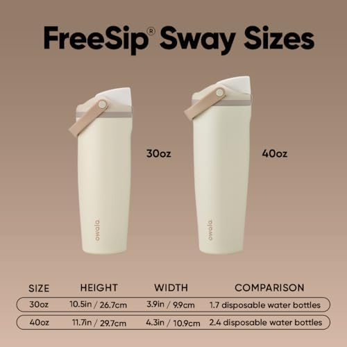 Owala FreeSip Sway - Stainless Steel - 30-oz. - Tan (Lightly Toasted)