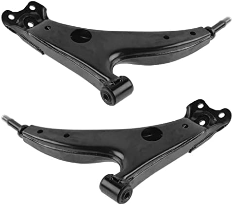 TRQ Front Lower Control Arm Set Compatible with 1993-1995 Geo Prizm Toyota Corolla