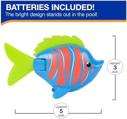 SwimWays Rainbow Reef Fish Toy, Kids Swimming Accessories & Water Toys, Learn to Swim Pool Toys for Kids Ages 5 & Up, Batteries Included, Guppie Goldberg