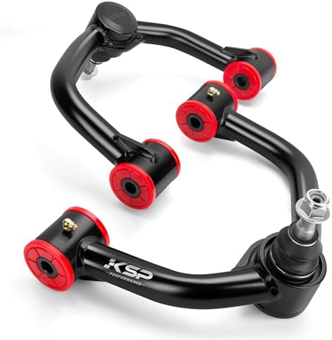 KSP 2-4inch Upper Control Arms Compatible with F-150, Suspension Kits Tubular Black Arms Alignment Lift 2 to 4” for 2004-2020 F150, Replacement Factory/Stock Suspension Arms, 2nd Generation