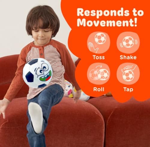 Move2Play, Hilariously Interactive Toy with Music & Sound Effects | Birthday Gift for Boy & Girl | Ball for Toddler & Baby | Indoor/Outdoor | 1, 2, 3+ Year Old