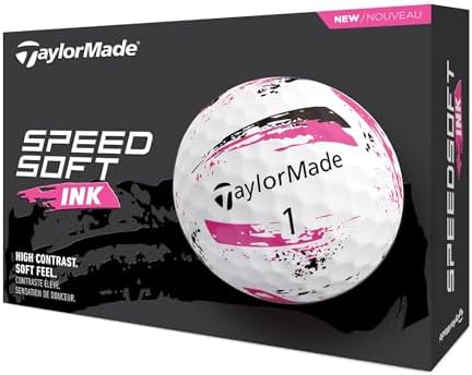 TaylorMade SpeedSoft Golf Balls, Maximum Distance with Ultra-Soft Feel, Perfect for Off The Tee and Around The Green