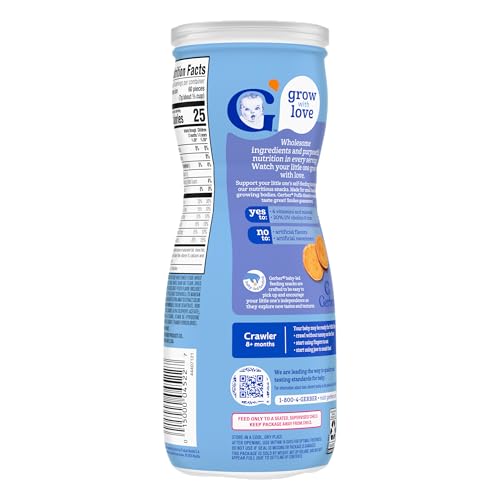 Gerber Baby Snacks Puffs, Sweet Potato, 1.48 Ounce (Pack of 6)