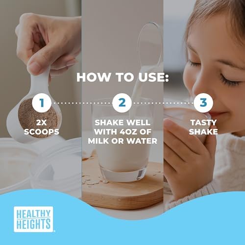 Healthy Heights Grow Daily Kids Protein Drink Mix (Chocolate) - High Protein Shake for Kids 3+