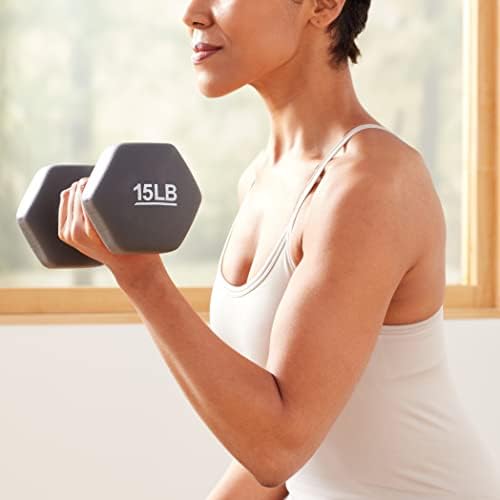 Amazon Basics Neoprene Dumbbell Hand Weights for Exercise and Muscle Toning