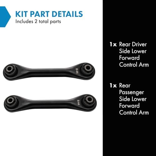 TRQ Rear Lower Control Arm Set Compatible with 2013-2019 Ford Escape