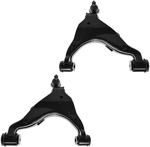 TRQ Front Lower Control Arm with Ball Joint Set Compatible with 2003-2009 Lexus GX470 Toyota 4Runner 2007-2009 FJ Cruiser