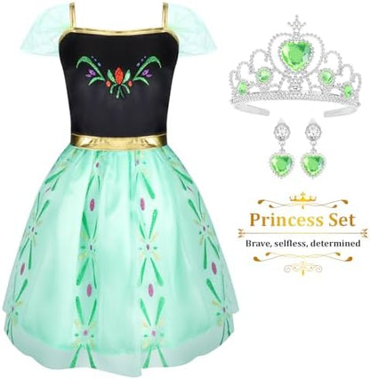 Princess Dress Up Clothes for Little Girl Role Play Costume Gift Set Princess Dress Up Toys for Toddler Girls