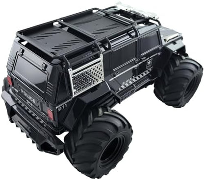 Threeking 1:14 Waterproof Rc Police Cars Amphipious Remote Control Car SUV Truck Indoor Outdoor Toys with Police-Siren Lights for 6 7 8 9 10 11 12 Year Old Kids Boys Girls Gifts Presents