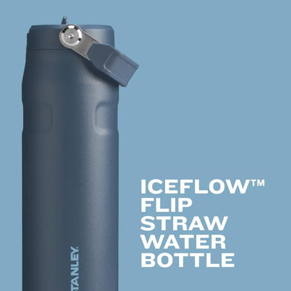 Stanley IceFlow Flip Straw 2.0 Water Bottle 16 oz | Built-In Straw with Larger Opening | Lightweight and Leak Resistant | Insulated Stainless Steel | BPA-Free | Rose Quartz
