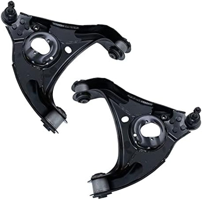 TRQ Front Lower Control Arm with Ball Joint Set Compatible with 2006-2010 Dodge Ram 1500 2011-2012 Ram 1500