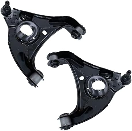 TRQ Front Lower Control Arm with Ball Joint Set Compatible with 2006-2010 Dodge Ram 1500 2011-2012 Ram 1500