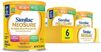 Similac NeoSure Premature Post-Discharge Infant Formula, Baby Formula Powder, 13.1-oz Can, Pack of 6