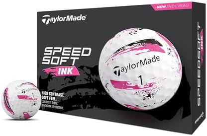 TaylorMade SpeedSoft Golf Balls, Maximum Distance with Ultra-Soft Feel, Perfect for Off The Tee and Around The Green