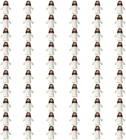 Mini Jesus Figures, Set of 30pcs Action Figures Little Jesus Figures, Tiny Jesus Figures to Hide and Seek Religious Gifts for Easter Egg Stuffers