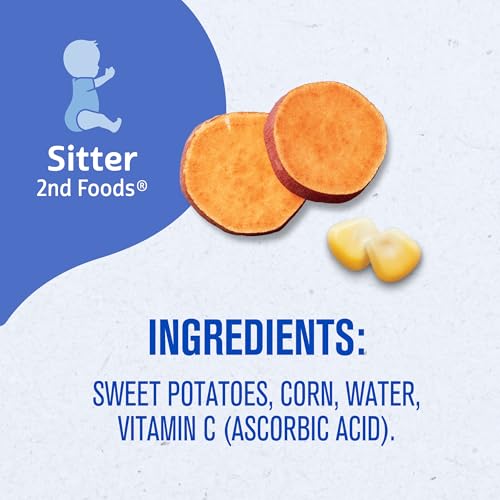 Gerber 2nd Foods Sweet Potatoes & Corn, 4 Ounce Tubs, 2 Count (Pack of 8)