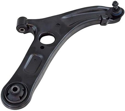 TRQ Front Steering & Suspension Kit Control Arm with Ball Joint Steering Rack & Pinion Bellow Tie Rod Compatible with Hyundai HY4511103
