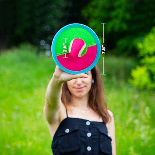 Ayeboovi Toss and Catch Ball Game Outdoor Toys for Kids Yard Games Beach Toys Outside Games for 3 4 5 6 7 8 9 10 Year Old Boys Girls (Upgraded)
