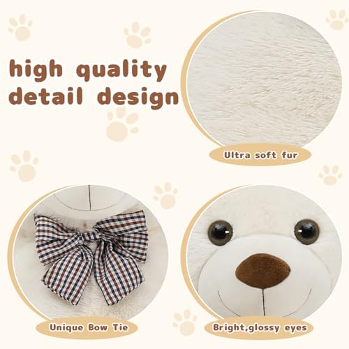 MaoGoLan Life Size Giant Jumbo Teddy Bear 55 inch Big Stuffed Animals Chucky Plush Large Bear Gift for Girls Teens Boys Children Girlfriend Boyfriend Wife GF
