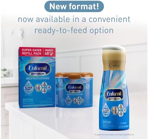 Enfamil Optimum (Enspire) Ready-to-Feed Baby Formula, Our Closest to Breast Milk, Brain-Building DHA, 32 Fl Oz