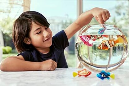 Robo Alive Robo Fish Robotic Swimming Fish (Pink + Golden) by ZURU Water Activated, Changes Color, Comes with Batteries, Amazon Exclusive (2 Pack) Series 3