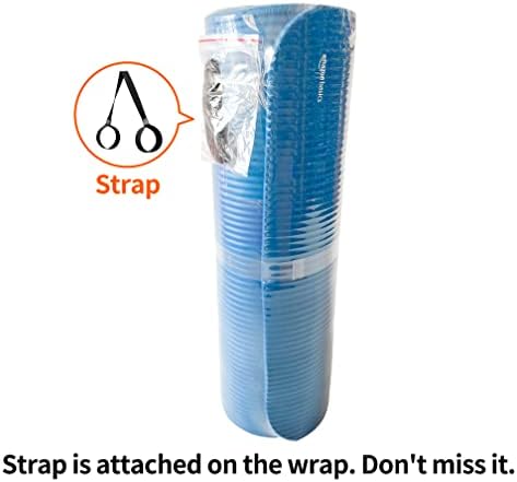 Amazon Basics 1/2 Inch Extra Thick Exercise Yoga Mat with Carrying Strap, Cushioned Support, for Fitness and Gym Workouts