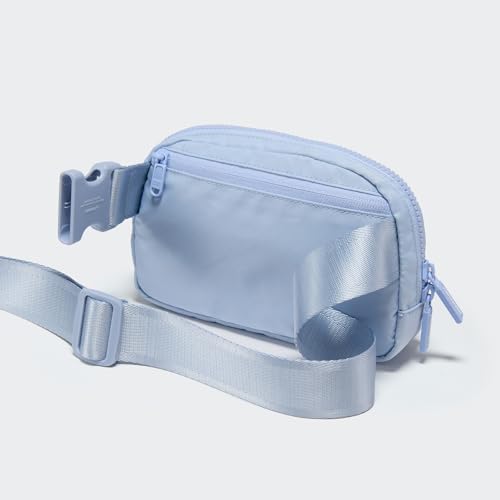 Pander Two Way Zipper Fanny Pack Nylon Everywhere Belt Bag for Women, Water Repellent Waist Packs, Crossbody Bags with Adjustable Strap (Windmill Blue).