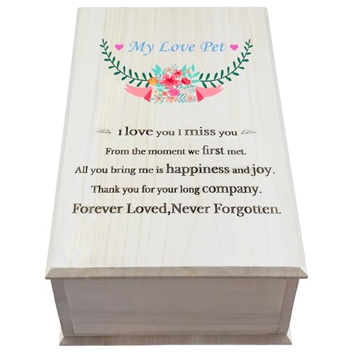 Handmade Pet Casket|Dog Cat Casket,Coffin|Pet Caskets For Dogs,Cats,Birds,|Wooden,Pet Burial Box,Pet Memorial (Inside31.5"L x20.0"W x10.6"H) X-Large Blue