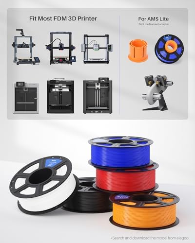 ELEGOO PETG Filament 1.75mm Beige 1KG, 3D Printer Filament Dimensional Accuracy +/- 0.02 mm, 1kg Spool(2.2lbs) Fits for Most FDM 3D Printers