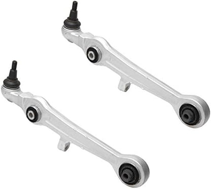 TRQ Front Lower Control Arm with Ball Joint Set Compatible with 2000-2004 Audi A6 Quattro 2000-2003 A8 Quattro 2001-2003 S8 2003-2005 Volkswagen Passat