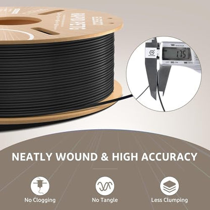 ELEGOO Rapid PETG Filament 1.75mm Yellow 1KG, High Speed 30-600mm/s 3D Printer Filament Dimensional Accuracy +/- 0.02 mm, 1kg Cardboard Spool(2.2lbs) Fits for Most FDM 3D Printers