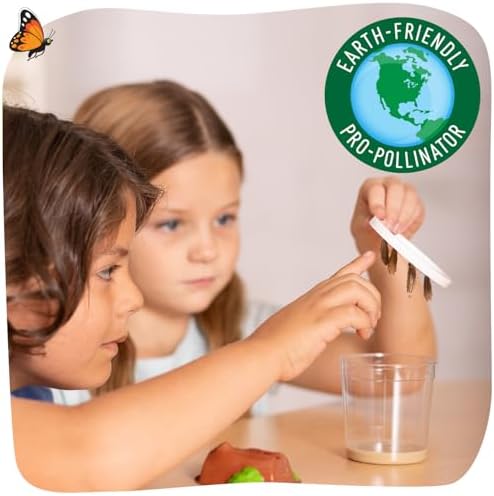 Insect Lore Raise and Release Butterfly Garden Kit – Caterpillar Habitat with redeemable Voucher – STEM-accredited Live Butterfly Growing Kit for Kids, Classrooms, and Homeschool Learning