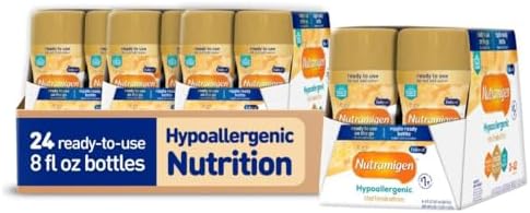 Enfamil Nutramigen Hypoallergenic Baby Formula with Iron, Lactose Free, Colic Relief from Cow's Milk Allergy Starts in 24 Hours, Brain Building DHA, Concentrated Liquid, 8 Fl Oz, 24 Bottles
