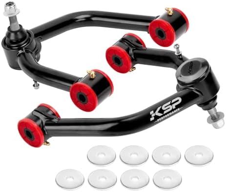 KSP 2-4" Upper Control Arms for Tacoma 2004-2023, Adjustable Front Upper Control Arm Compatible with Toyota Hilux Fortuner 2004-2023, Front Steel Tubular On Right and Left UCA Fit Prerunner 2005+up